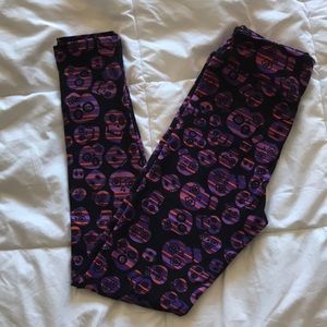 Lularoe Skull Leggings Tween